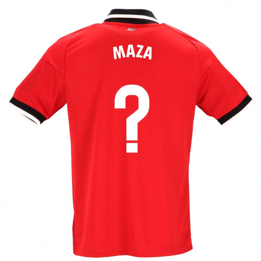 Danxen Femme Maillot Manuel Maza #0 Noir Blanc Rouge Tenues Extérieur 2026/27 T-Shirt