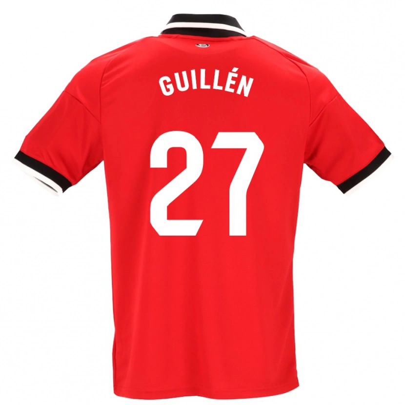 Danxen Femme Maillot Nico Guillén #27 Noir Blanc Rouge Tenues Extérieur 2026/27 T-Shirt