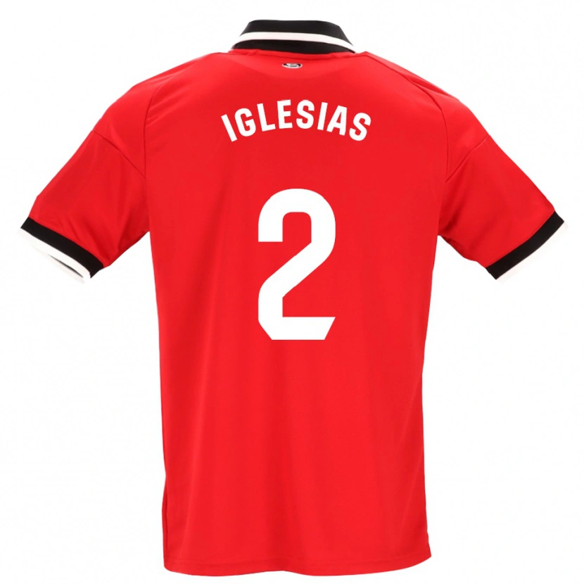 Danxen Femme Maillot Juan Iglesias #2 Noir Blanc Rouge Tenues Extérieur 2026/27 T-Shirt