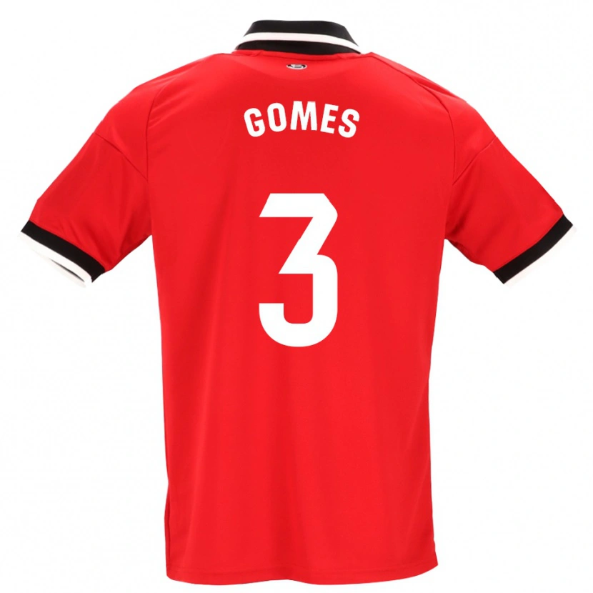 Danxen Femme Maillot Diana Gomes #3 Noir Blanc Rouge Tenues Extérieur 2026/27 T-Shirt
