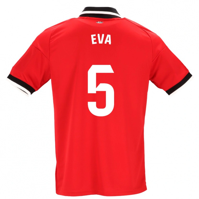 Danxen Femme Maillot Eva Llamas Hernández #5 Noir Blanc Rouge Tenues Extérieur 2026/27 T-Shirt