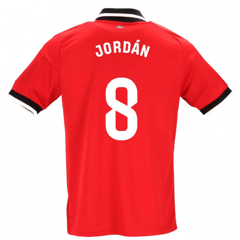 Danxen Femme Maillot Joan Jordán #8 Noir Blanc Rouge Tenues Extérieur 2026/27 T-Shirt