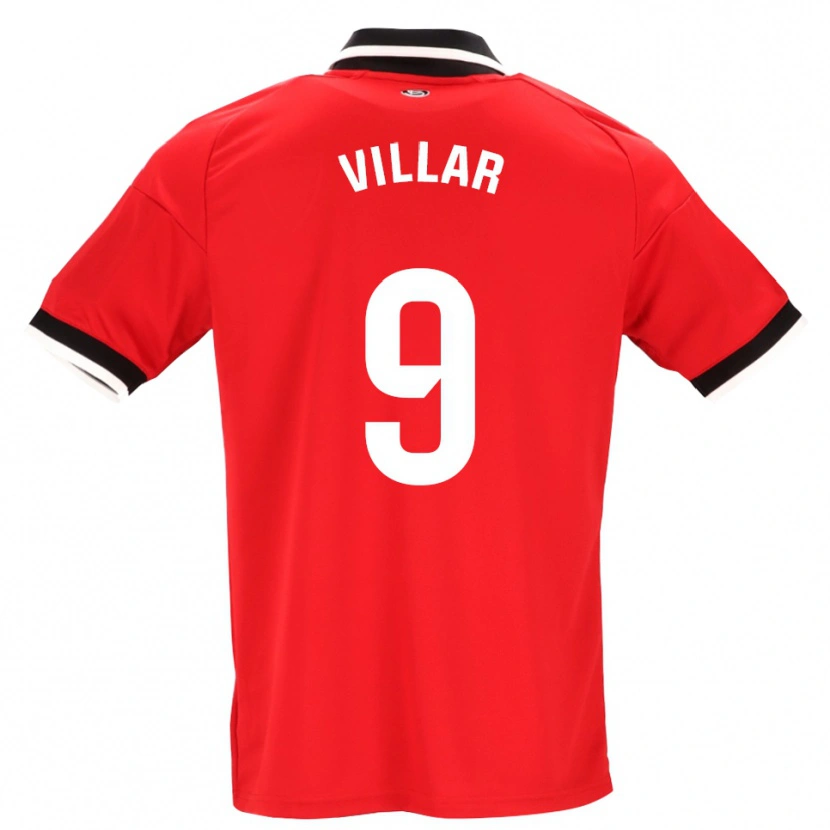 Danxen Femme Maillot Iker Villar #9 Noir Blanc Rouge Tenues Extérieur 2026/27 T-Shirt