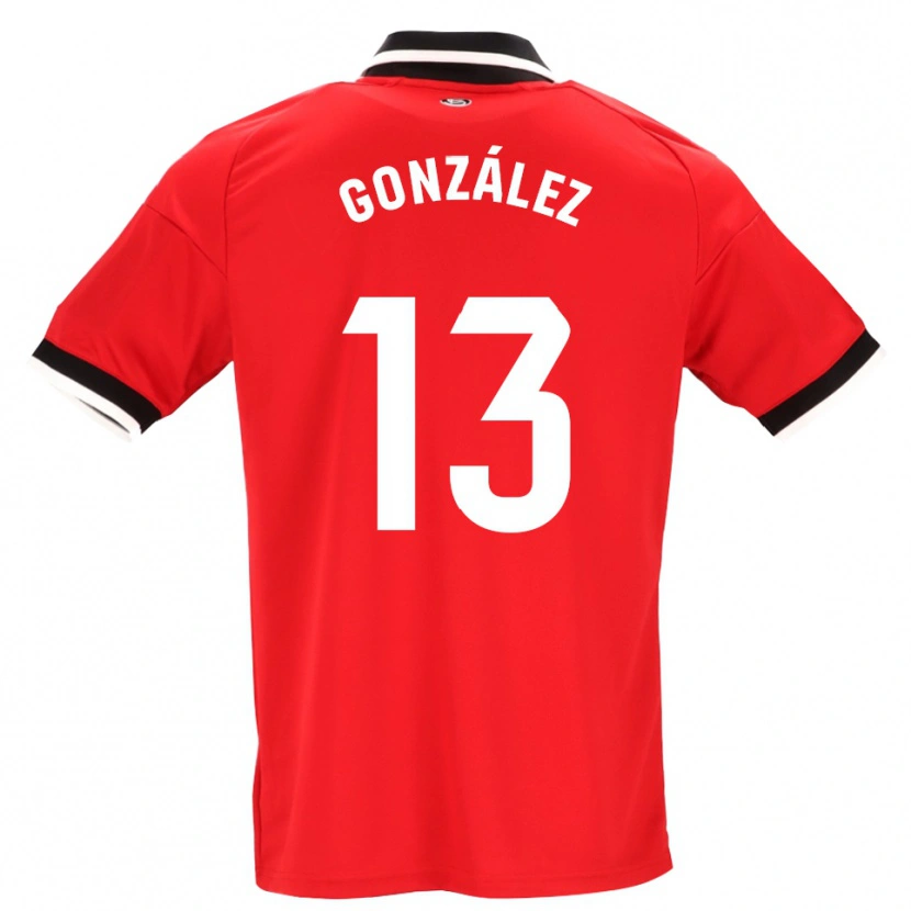 Danxen Femme Maillot Fran González #13 Noir Blanc Rouge Tenues Extérieur 2026/27 T-Shirt