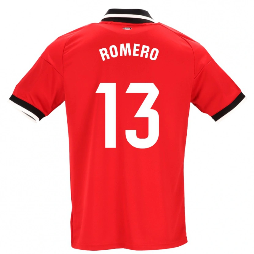 Danxen Femme Maillot Rafael Romero #13 Noir Blanc Rouge Tenues Extérieur 2026/27 T-Shirt