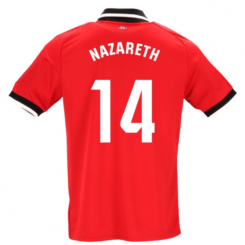 Danxen Femme Maillot Nazareth Martín #14 Noir Blanc Rouge Tenues Extérieur 2026/27 T-Shirt