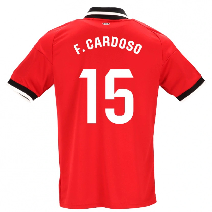 Danxen Femme Maillot Fábio Cardoso #15 Noir Blanc Rouge Tenues Extérieur 2026/27 T-Shirt