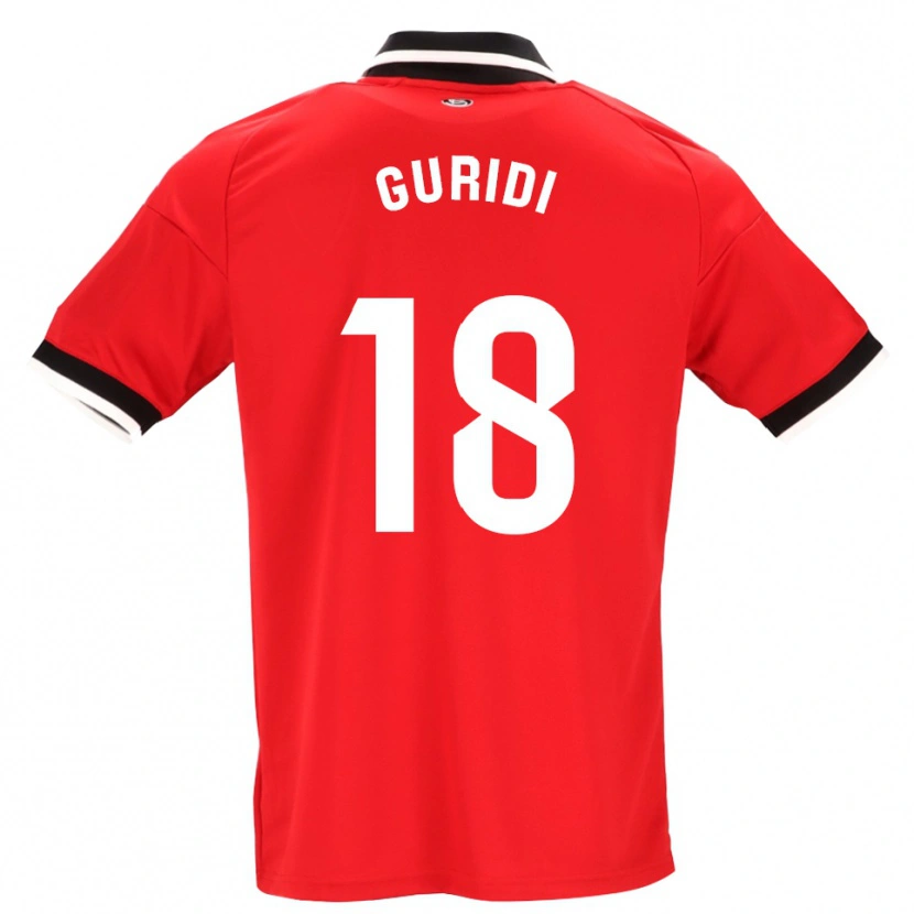 Danxen Femme Maillot Jon Guridi #18 Noir Blanc Rouge Tenues Extérieur 2026/27 T-Shirt