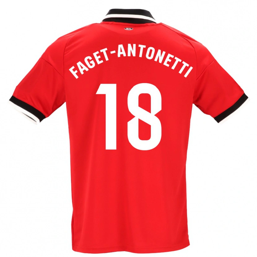 Danxen Femme Maillot Roméo Faget-Antonetti #18 Noir Blanc Rouge Tenues Extérieur 2026/27 T-Shirt