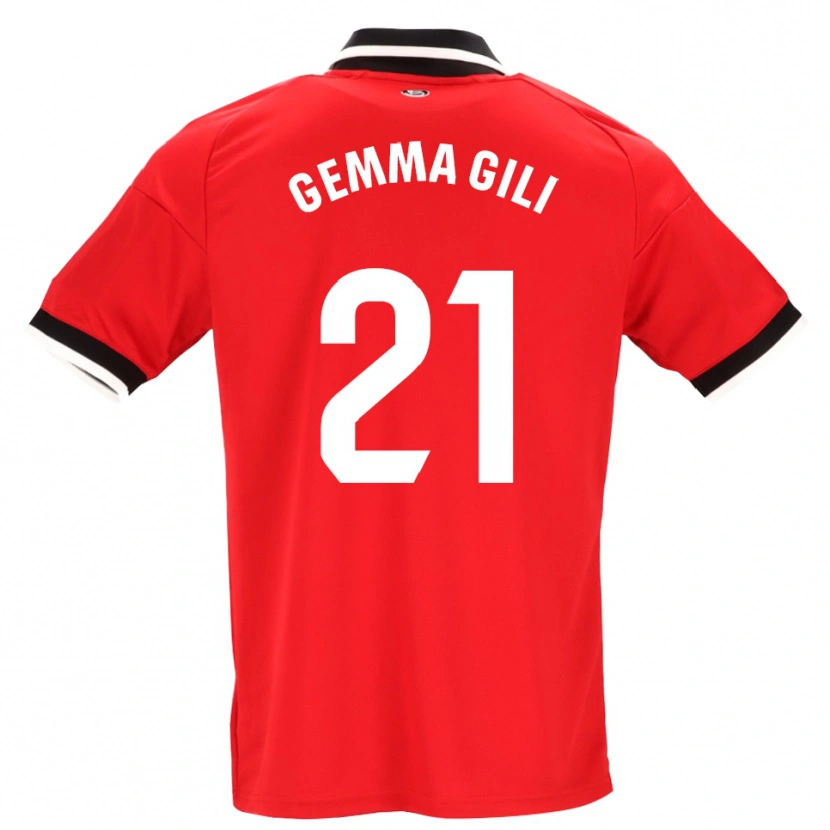 Danxen Femme Maillot Gemma Gili Giner #21 Noir Blanc Rouge Tenues Extérieur 2026/27 T-Shirt