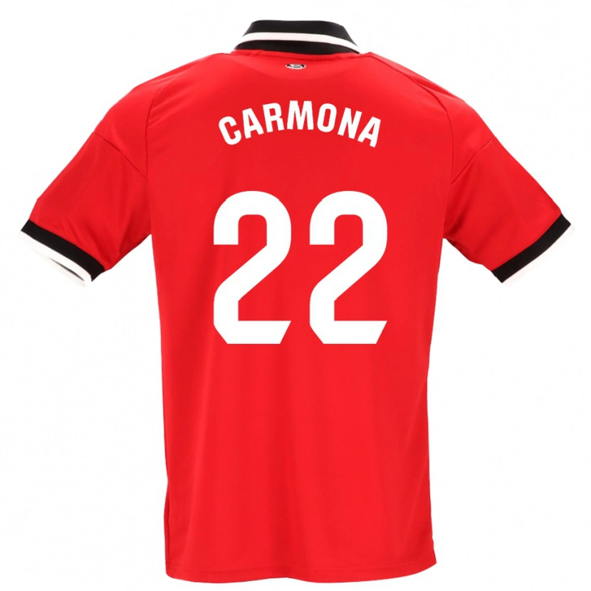 Danxen Femme Maillot José Ángel Carmona #22 Noir Blanc Rouge Tenues Extérieur 2026/27 T-Shirt