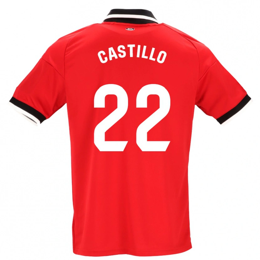 Danxen Femme Maillot José Castillo #22 Noir Blanc Rouge Tenues Extérieur 2026/27 T-Shirt