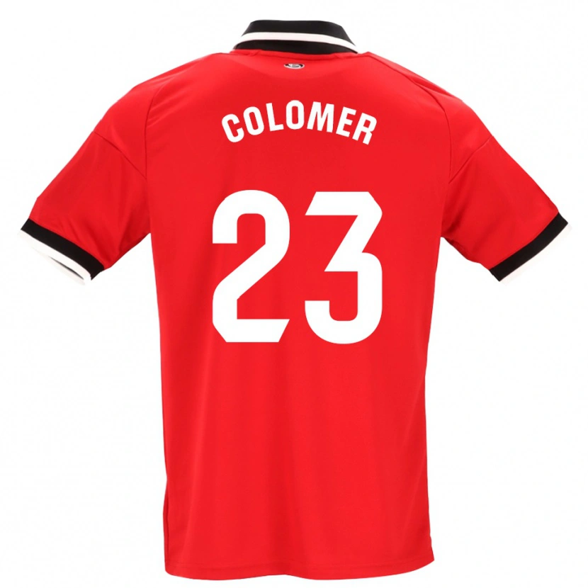 Danxen Femme Maillot Carlos Colomer #23 Noir Blanc Rouge Tenues Extérieur 2026/27 T-Shirt