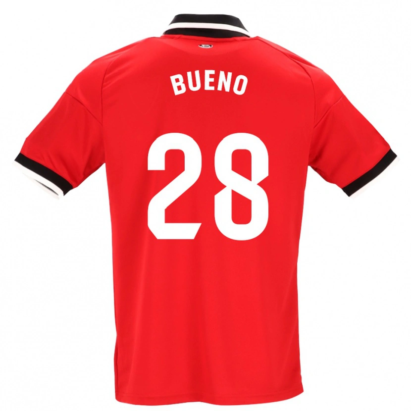 Danxen Femme Maillot Manu Bueno #28 Noir Blanc Rouge Tenues Extérieur 2026/27 T-Shirt