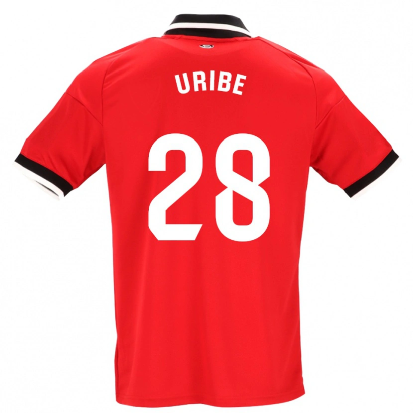 Danxen Femme Maillot Raúl Uribe #28 Noir Blanc Rouge Tenues Extérieur 2026/27 T-Shirt