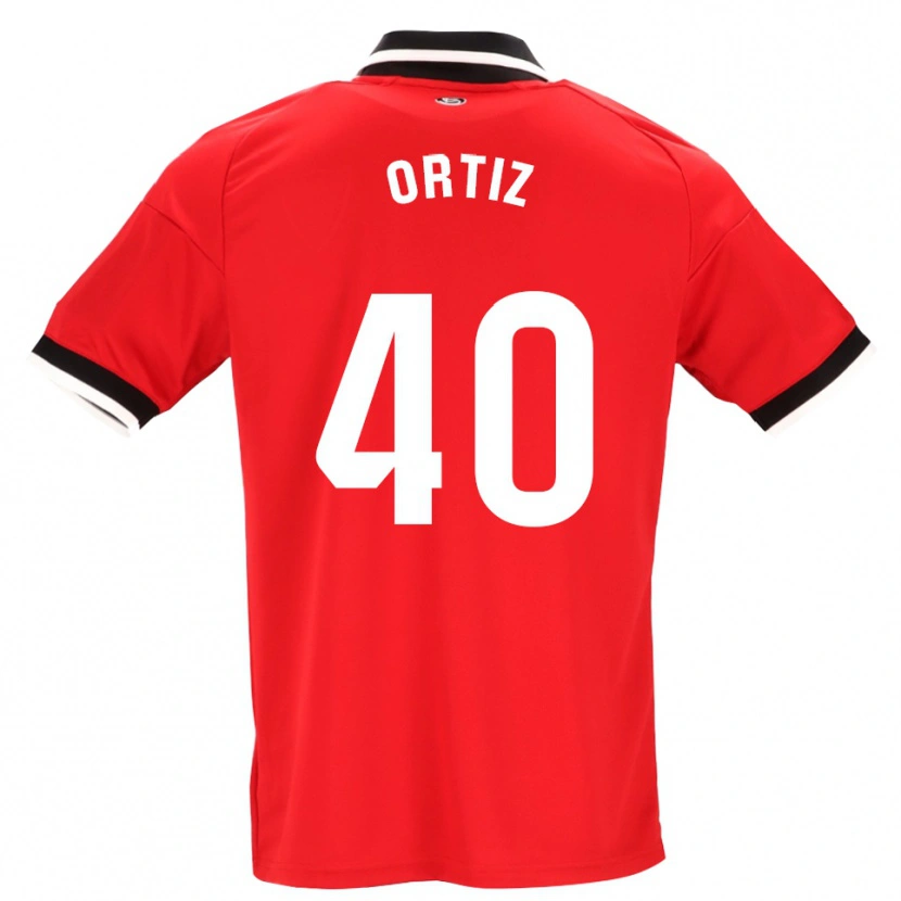 Danxen Femme Maillot Hugo Ortiz #40 Noir Blanc Rouge Tenues Extérieur 2026/27 T-Shirt