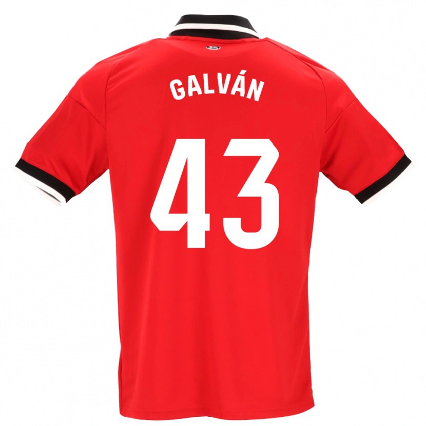 Danxen Femme Maillot Arnaudis Galván #43 Noir Blanc Rouge Tenues Extérieur 2026/27 T-Shirt
