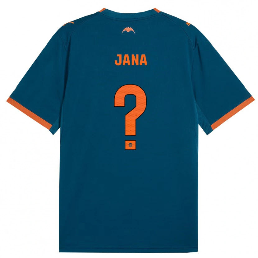 Danxen Femme Maillot Jana Xin #0 Bleu Acier Orange Tenues Extérieur 2026/27 T-Shirt