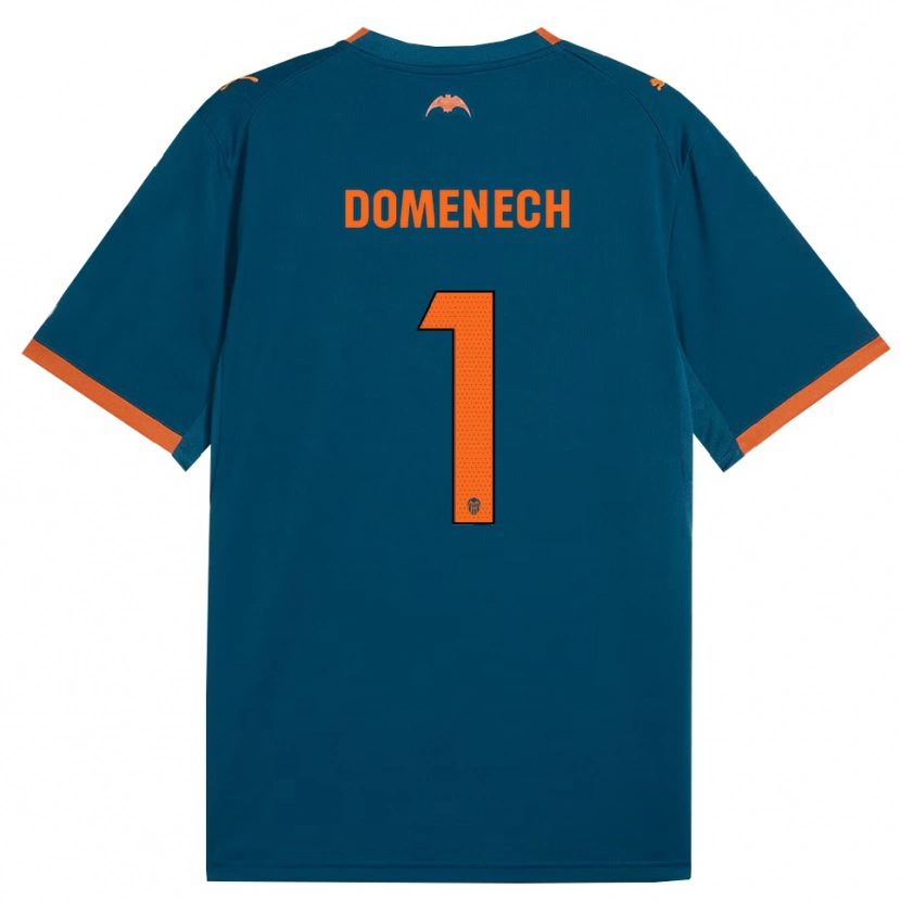 Danxen Femme Maillot Jaume Domenech #1 Bleu Acier Orange Tenues Extérieur 2026/27 T-Shirt