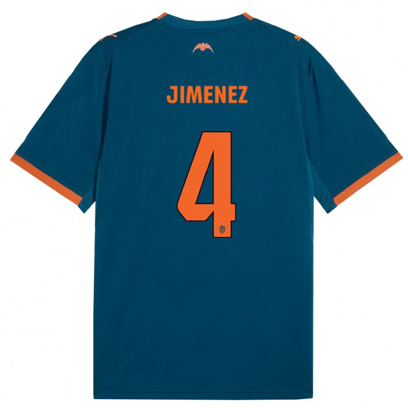 Danxen Femme Maillot Maria Jimenez #4 Bleu Acier Orange Tenues Extérieur 2026/27 T-Shirt