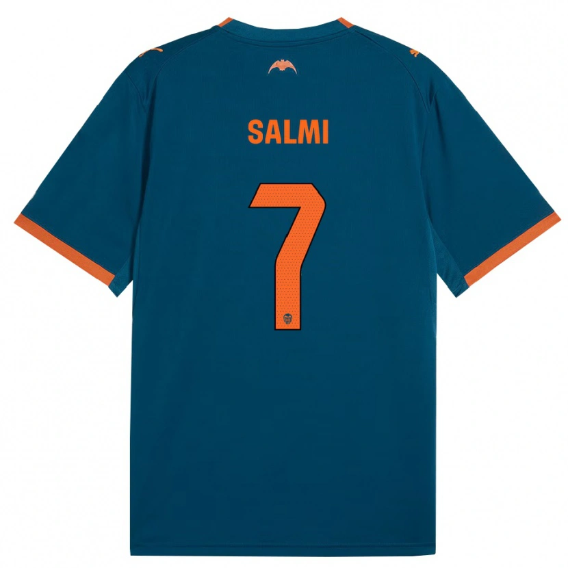 Danxen Femme Maillot Iina Salmi #7 Bleu Acier Orange Tenues Extérieur 2026/27 T-Shirt