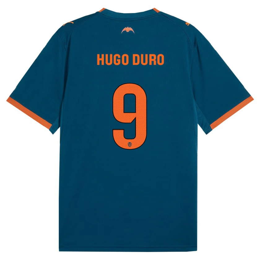 Danxen Femme Maillot Hugo Duro #9 Bleu Acier Orange Tenues Extérieur 2026/27 T-Shirt