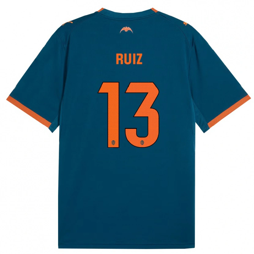 Danxen Femme Maillot Nil Ruiz #13 Bleu Acier Orange Tenues Extérieur 2026/27 T-Shirt