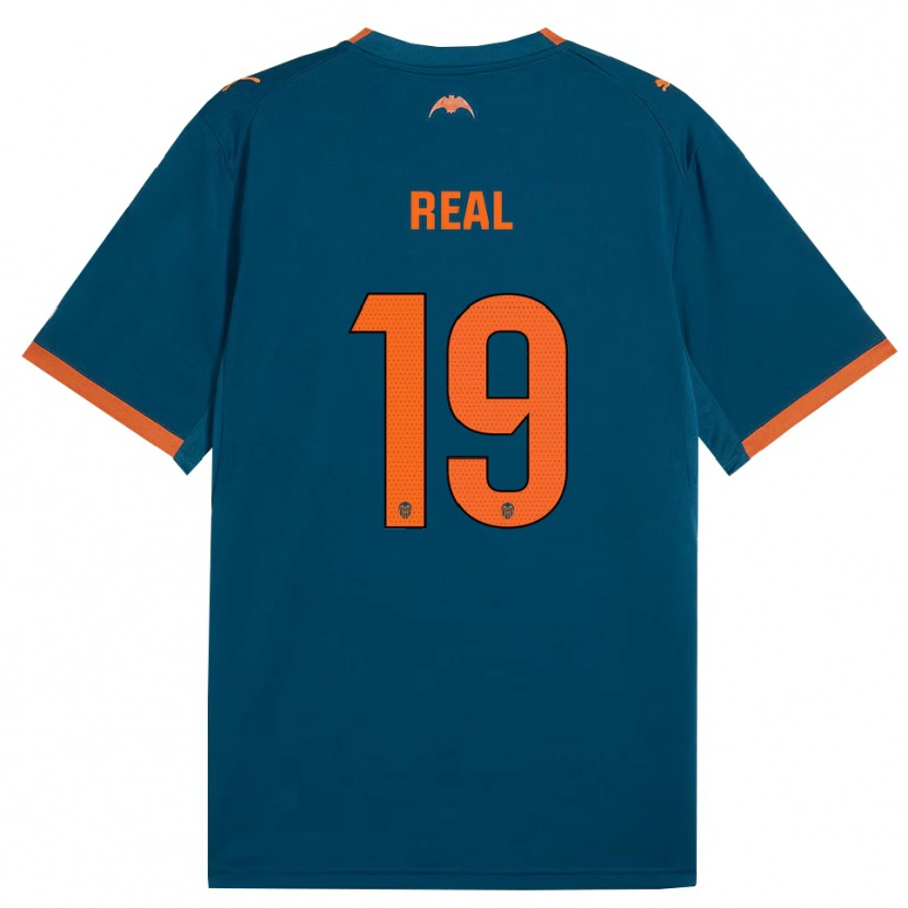 Danxen Femme Maillot Kerlly Real #19 Bleu Acier Orange Tenues Extérieur 2026/27 T-Shirt