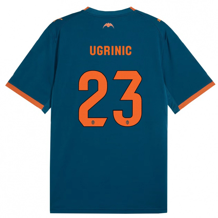 Danxen Femme Maillot Filip Ugrinic #23 Bleu Acier Orange Tenues Extérieur 2026/27 T-Shirt