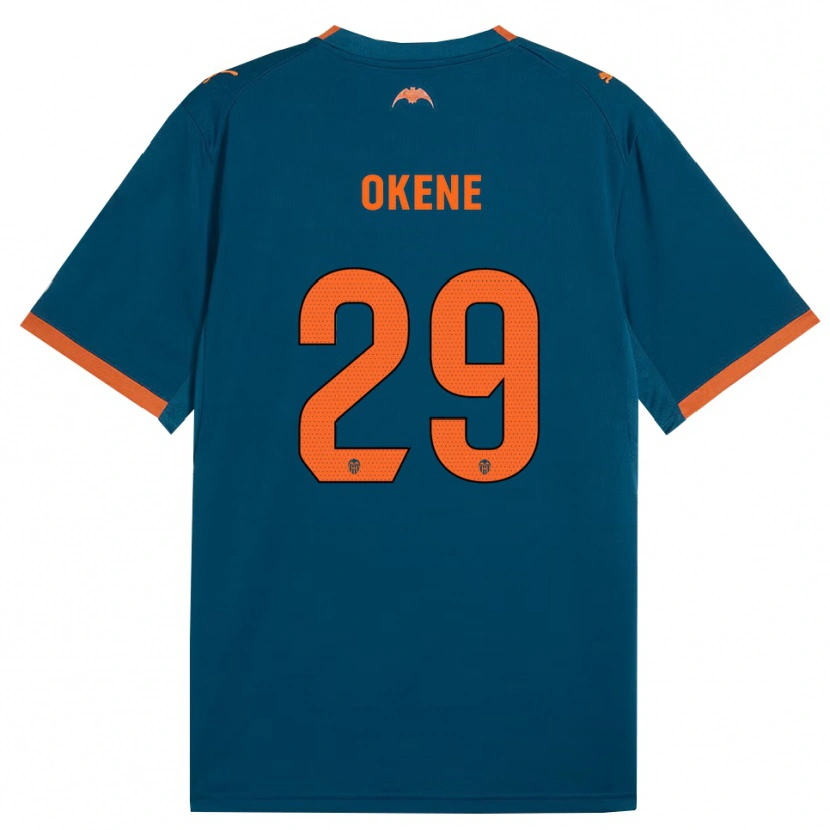 Danxen Femme Maillot Andrea Okene #29 Bleu Acier Orange Tenues Extérieur 2026/27 T-Shirt