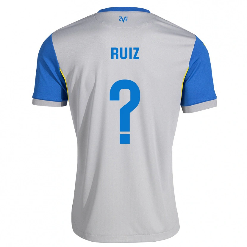 Danxen Femme Maillot Aarón Ruiz #0 Bleu Dodger Gris Tenues Extérieur 2026/27 T-Shirt