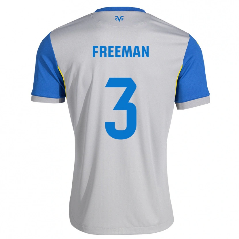 Danxen Femme Maillot Alex Freeman #3 Bleu Dodger Gris Tenues Extérieur 2026/27 T-Shirt