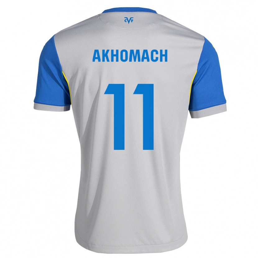 Danxen Femme Maillot Ilias Akhomach #11 Bleu Dodger Gris Tenues Extérieur 2026/27 T-Shirt