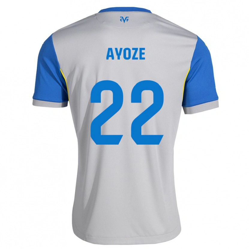 Danxen Femme Maillot Ayoze Pérez #22 Bleu Dodger Gris Tenues Extérieur 2026/27 T-Shirt