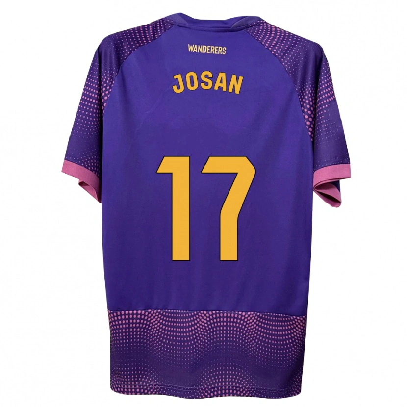Danxen Femme Maillot José Antonio Ferrández Pomares #17 Violet Blanc Rose Tenues Extérieur 2026/27 T-Shirt