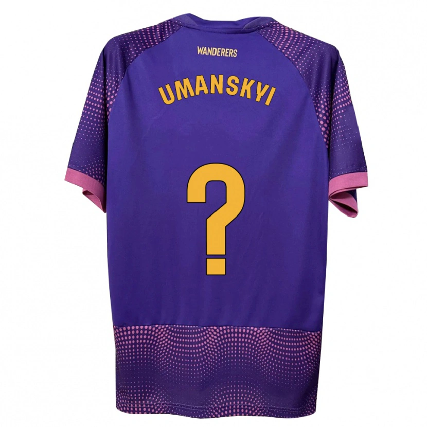 Danxen Femme Maillot Volodymyr Umanskyi #0 Violet Blanc Rose Tenues Extérieur 2026/27 T-Shirt