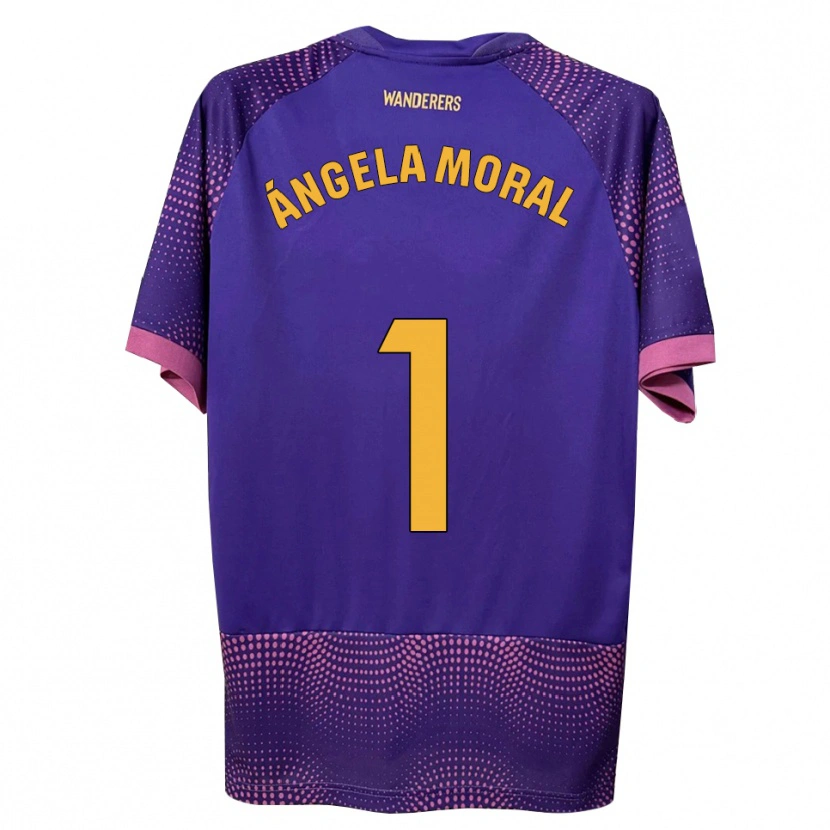 Danxen Femme Maillot Ángela Moral Ferrer #1 Violet Blanc Rose Tenues Extérieur 2026/27 T-Shirt
