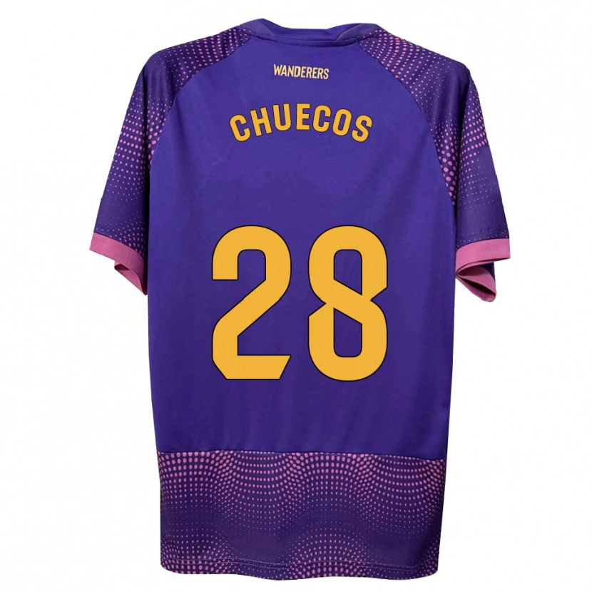 Danxen Femme Maillot Dani Chuecos #28 Violet Blanc Rose Tenues Extérieur 2026/27 T-Shirt