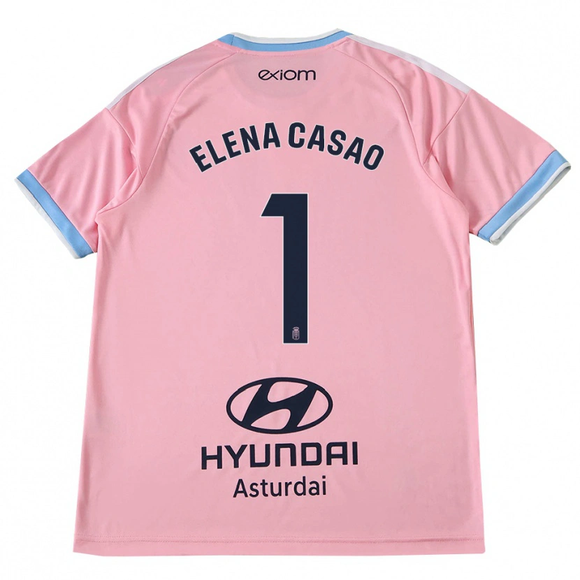 Danxen Femme Maillot Elena Casao López #1 Bleu Barbeau Rose Tenues Extérieur 2026/27 T-Shirt