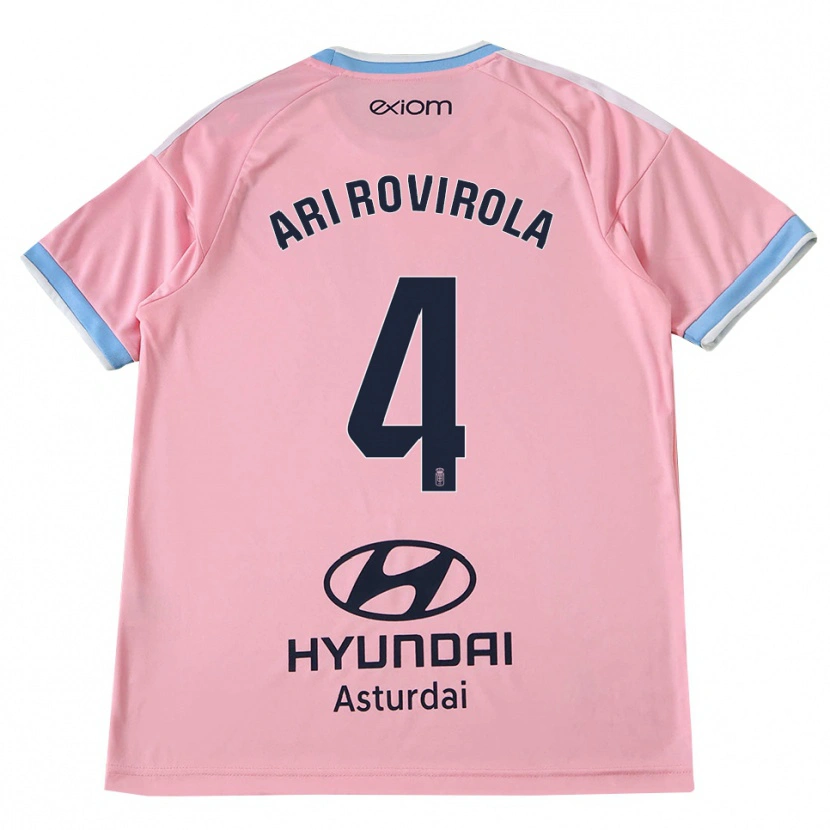 Danxen Femme Maillot Ari Rovirola #4 Bleu Barbeau Rose Tenues Extérieur 2026/27 T-Shirt