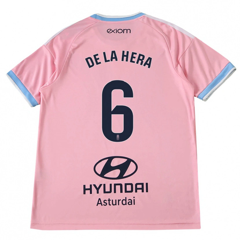 Danxen Femme Maillot Óscar De La Hera #6 Bleu Barbeau Rose Tenues Extérieur 2026/27 T-Shirt