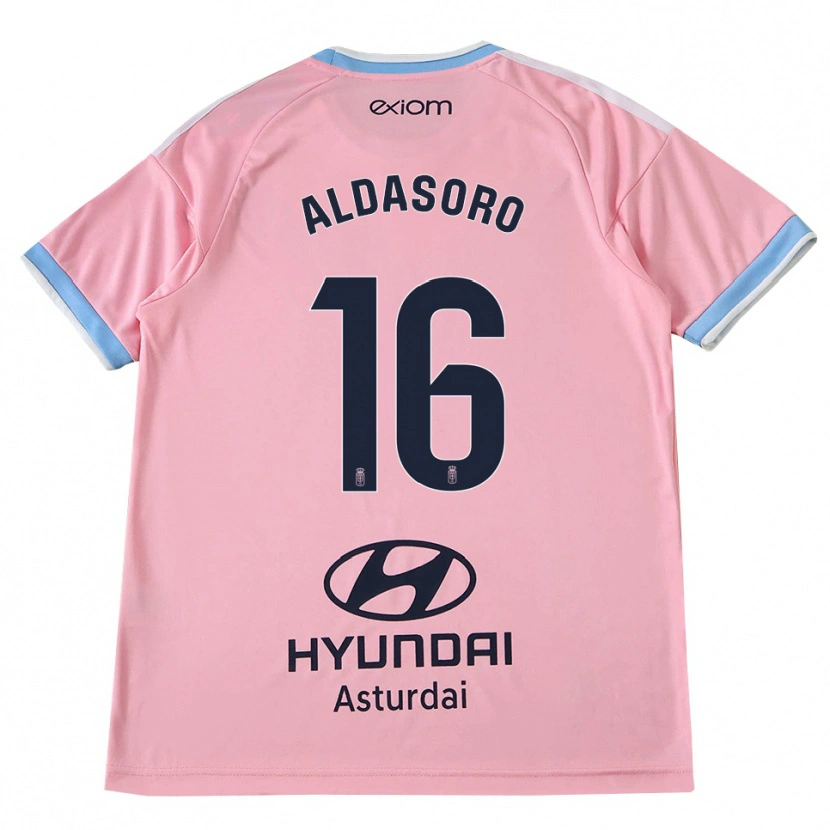 Danxen Femme Maillot Aritz Aldasoro #16 Bleu Barbeau Rose Tenues Extérieur 2026/27 T-Shirt
