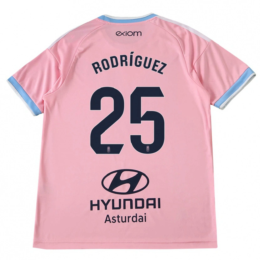 Danxen Femme Maillot Álvaro Rodríguez #25 Bleu Barbeau Rose Tenues Extérieur 2026/27 T-Shirt