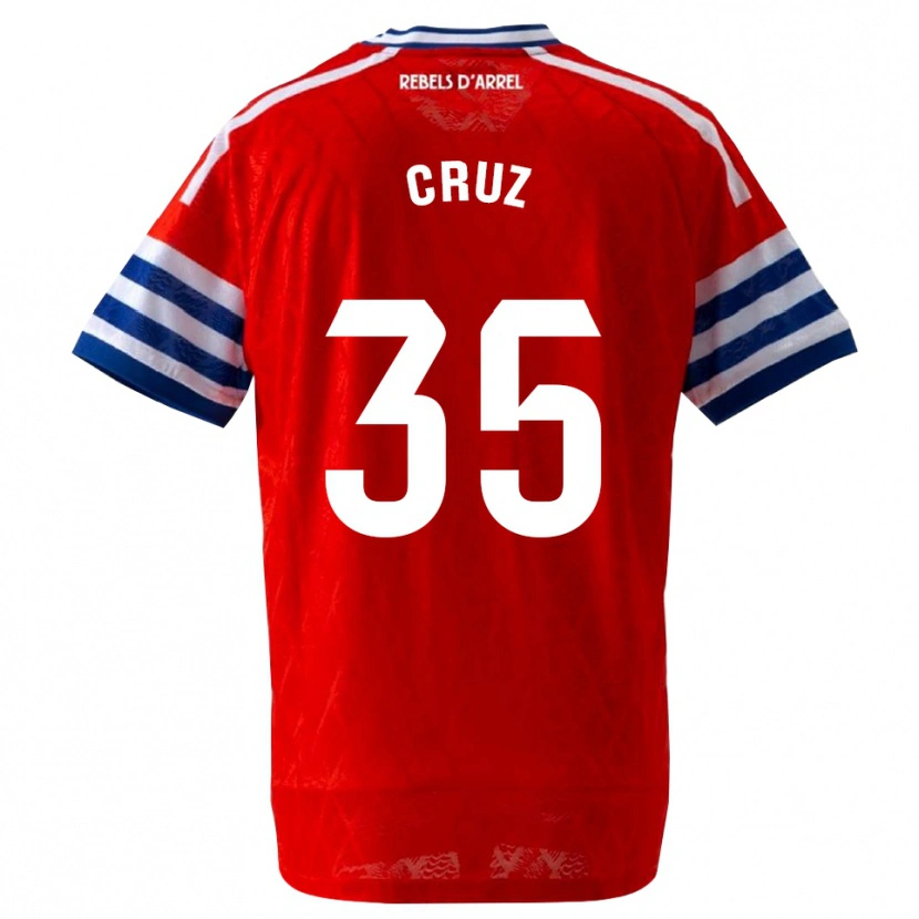 Danxen Femme Maillot Denis Cruz #35 Bleu Royal Rouge Tenues Extérieur 2026/27 T-Shirt