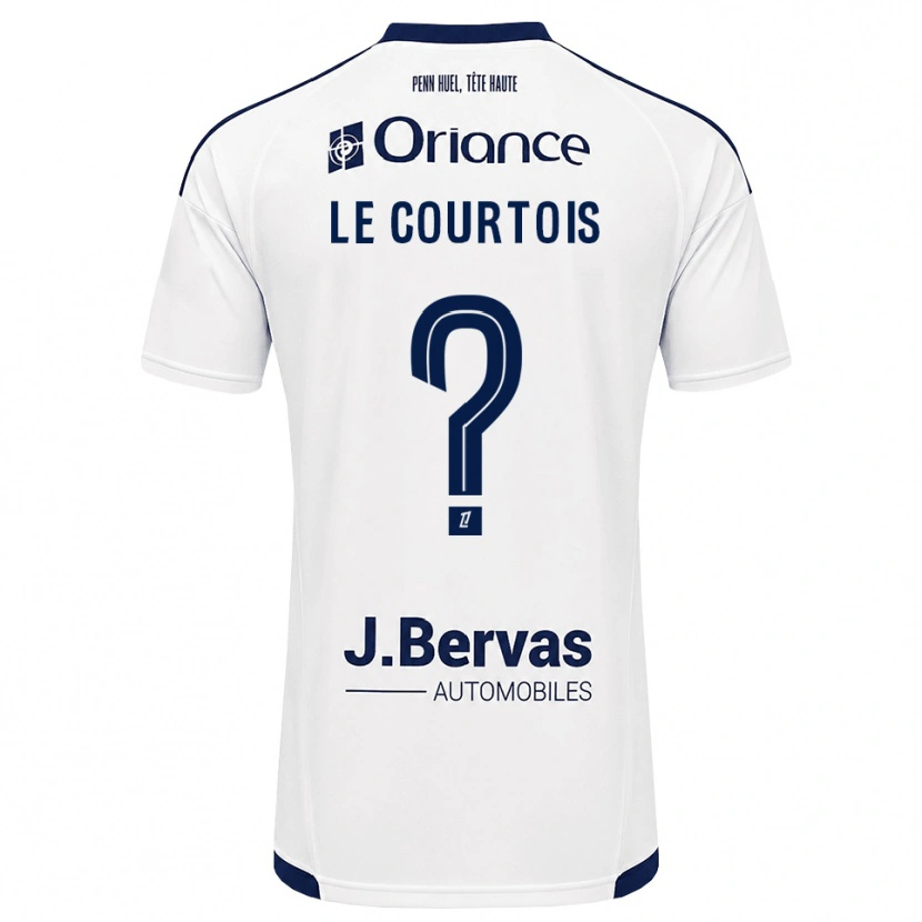 Danxen Femme Maillot Loan Le Courtois #0 Bleu Marine Blanc Tenues Extérieur 2026/27 T-Shirt
