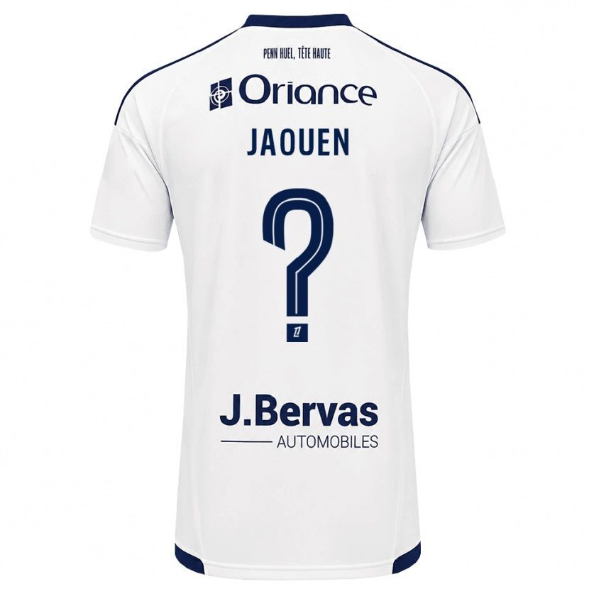 Danxen Femme Maillot Léane Jaouen #0 Bleu Marine Blanc Tenues Extérieur 2026/27 T-Shirt