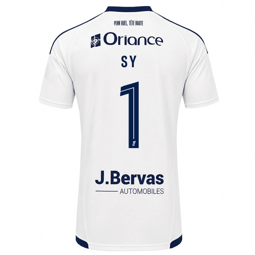 Danxen Femme Maillot Seydou Sy #1 Bleu Marine Blanc Tenues Extérieur 2026/27 T-Shirt