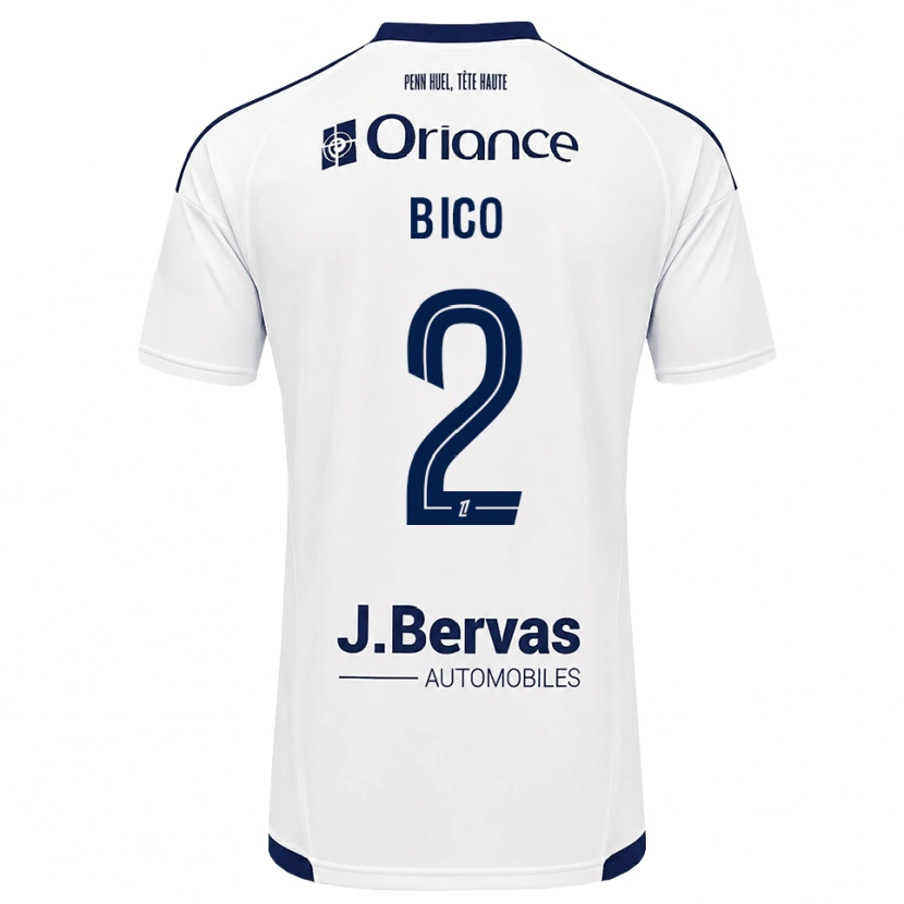 Danxen Femme Maillot Angelo Bico #2 Bleu Marine Blanc Tenues Extérieur 2026/27 T-Shirt