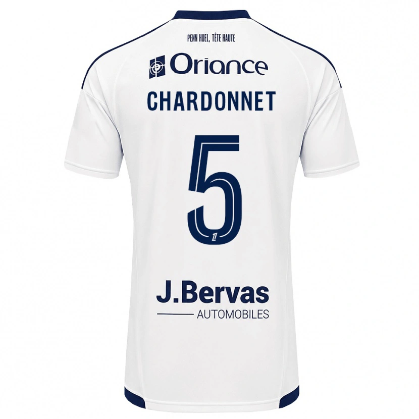 Danxen Femme Maillot Brendan Chardonnet #5 Bleu Marine Blanc Tenues Extérieur 2026/27 T-Shirt