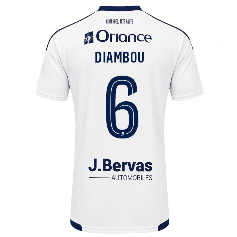 Danxen Femme Maillot Mamady Diambou #6 Bleu Marine Blanc Tenues Extérieur 2026/27 T-Shirt